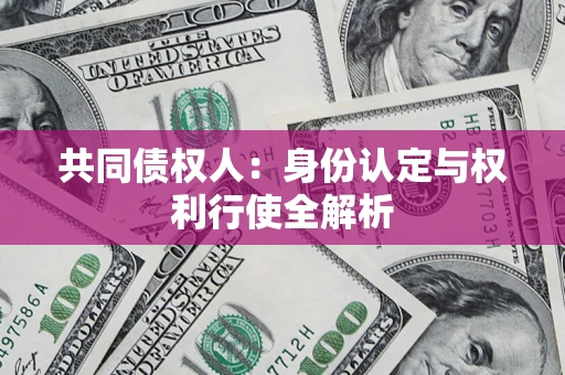 北京共同债权人：身份认定与权利行使全解析
